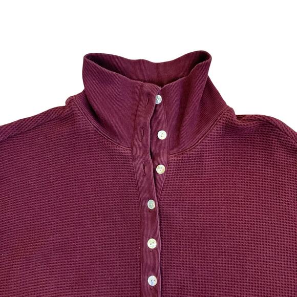 Negative Underwear Sz S Waffle Knit Pullover in Garnet Luxorious Loungewear - Picture 12 of 16